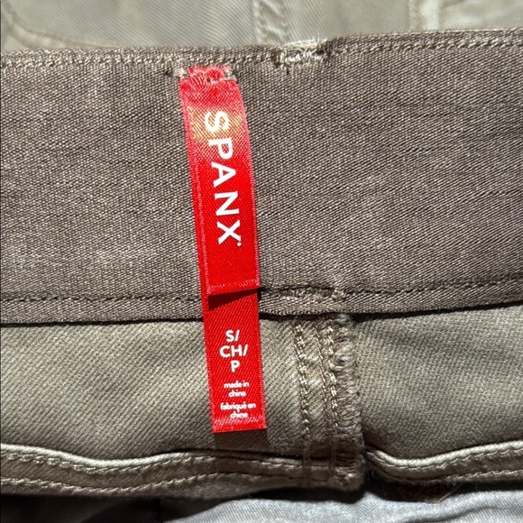 Spanx twill cropped wide leg Pants Smoke - Picture 6 of 7